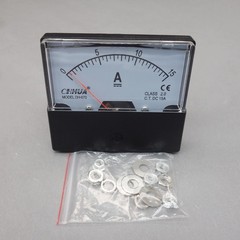 DC 15A Analog Ammeter Panel AMP Current Meter DC 0-15A 60*70MM directly Connect