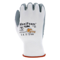 Maxi Foam Premium Unisex X-Large White Nitrile-Coated Grip Abrasion Resistant Ou