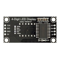 0.36″ TM1637 7-Segment 4-Bit Tube LED Yellow Display Digital Module For Arduino
