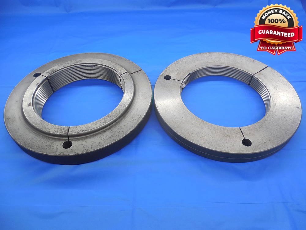 5 3/4 8 UN 2A THREAD RING GAGES 5.75 GO NO GO P.D.’S= 5.6658 & 5.6558 N-2A 5.750