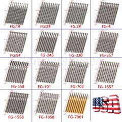 10-100pcs Dental FG Carbide Tungsten Steel Drills Burs for High Speed Handpiece