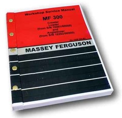 Massey Ferguson Mf 300 Crawler Angle Dozer Bulldozer Workshop Service Manual