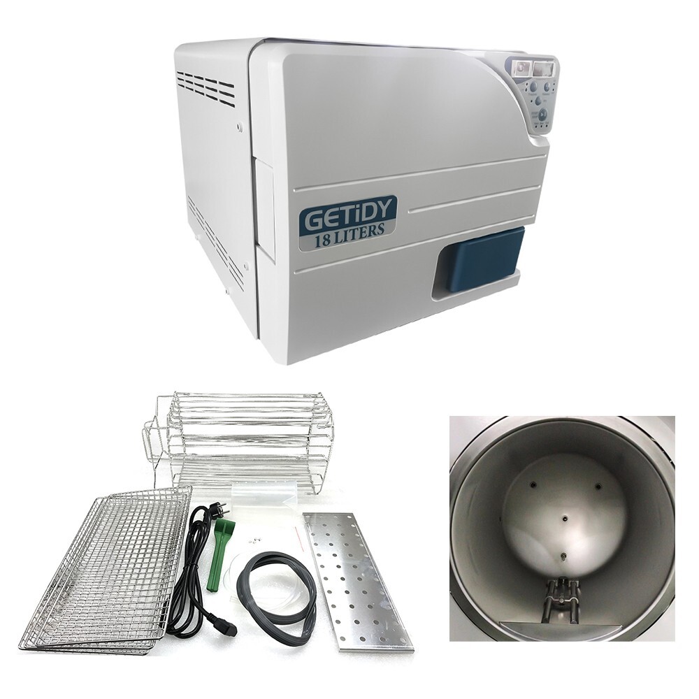 18L Getidy Dental Medical Digital Autoclave Steam Sterilizer w/ Drying Function