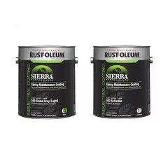 Rust-Oleum 248285 Epoxy Activator And Finish Kit, Stone Gray, High Gloss, 1