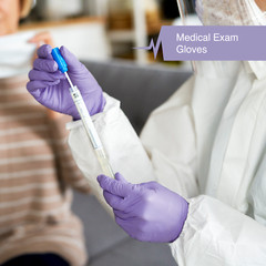 Fifth Pulse Nitrile Exam Latex Free & Powder Free Gloves – Lilac – 50pcs (XL)