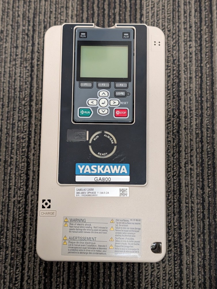 Yaskawa GA800 VFD CIPR-GA80U4012ABMA 7.5HP 480V 3PH – Pulled Working Surplus