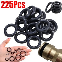 225pcs Rubber O Ring Seal Gasket Set Nitrile Repair Kit Elastic Rings
