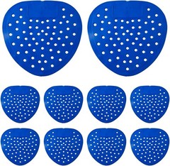 10 Blue Scented Urinal Screens Deodorizer Mat Filter Bubblegum Fragrance USA