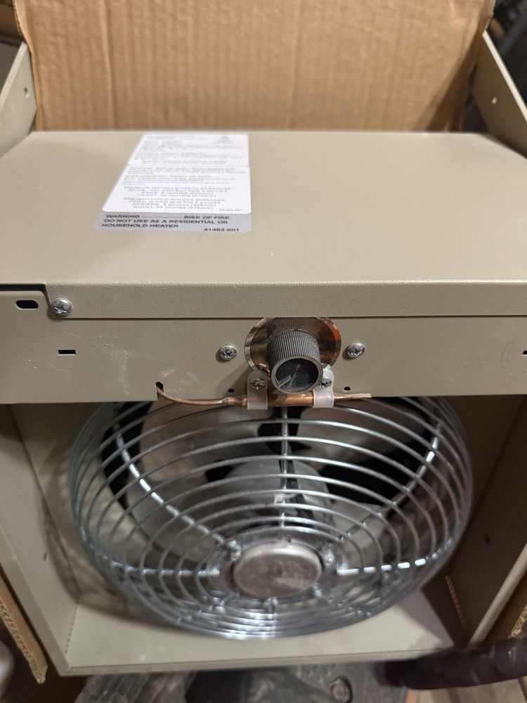 TPI Corporation HF5705T 5000W 208/240V Forced Air Unit Heater, Thermostat Beige