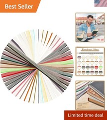 Durable Cotton Book End Bands – 24 Colorful Cuttable Bookbinding Supplies