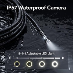 DEPSTECH DS620 Triple Lens 16.5FT Industrial Inspection Endoscope Camera Tool