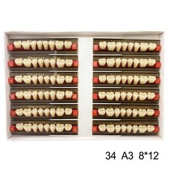 Dental Acrylic Denture Resin Teeth Upper Lower Full Set Shade A1/A2/A3 3/8/16 DC