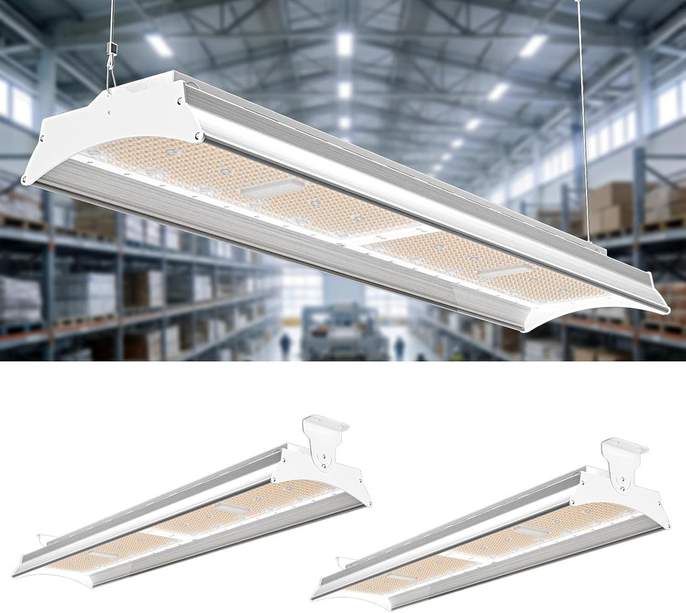 500W LED High Bay Light 75000LM 2 Pack – Heavy-Duty Commercial Lighting
