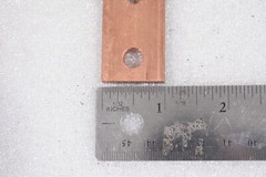 PURE COPPER BRACKETS, 6-1/2″ L X 1″ W X 1/4″ H, 8 HOLE, 2.4LBS, (LOT OF 5)