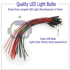 1.8mm 2mm 3mm 5mm 8mm 10mm Pre Wired LED DC9-12V Lights Emitting Diodes