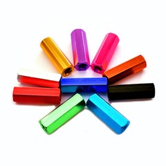 M4 M5 M6 Aluminum Hexagonal Threaded Stud Connector Rod Bar Nuts Standoff Column