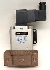 SMC VNB412B Solenoid Process Valve Ports 1-2/ 1/8″ NPT Ports A-B/1″ NPT DC21-26V