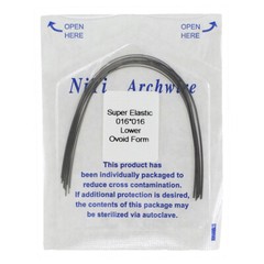 Dental Orthodontic NiTi Arch Wire Round Rectangular Archwire Ovoid Natural Form