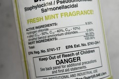 Spartan SparCling Restroom Disinfectant Fresh Mint 32oz Quart Bottles Case 10