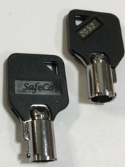 Trimax Trailer Lock Replacement Tubular Barrel Keys SafeCo Brands 2-Keys