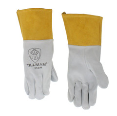 Tillman 25BM Pearl Deerskin Split Leather TIG Protective Welding Gloves 4″ Cuff