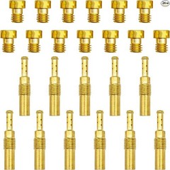 24Pcs Carburetor Main Pilot Jet Kit for PWK Keihin CVK PWM PE FCR Size: 24-Pcs