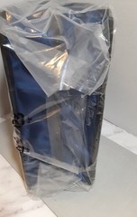 Amazon Basics 3 Ring Zipper Binder D-Ring Blue New
