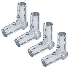 90 Degree Corner Pipe Connectors 4 Pack Fits 1 Inch EMT Conduit