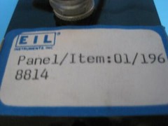 EIL 01/196 8814 0-200 A-C AMPERES VERTICAL PANEL METER USED GAUGE