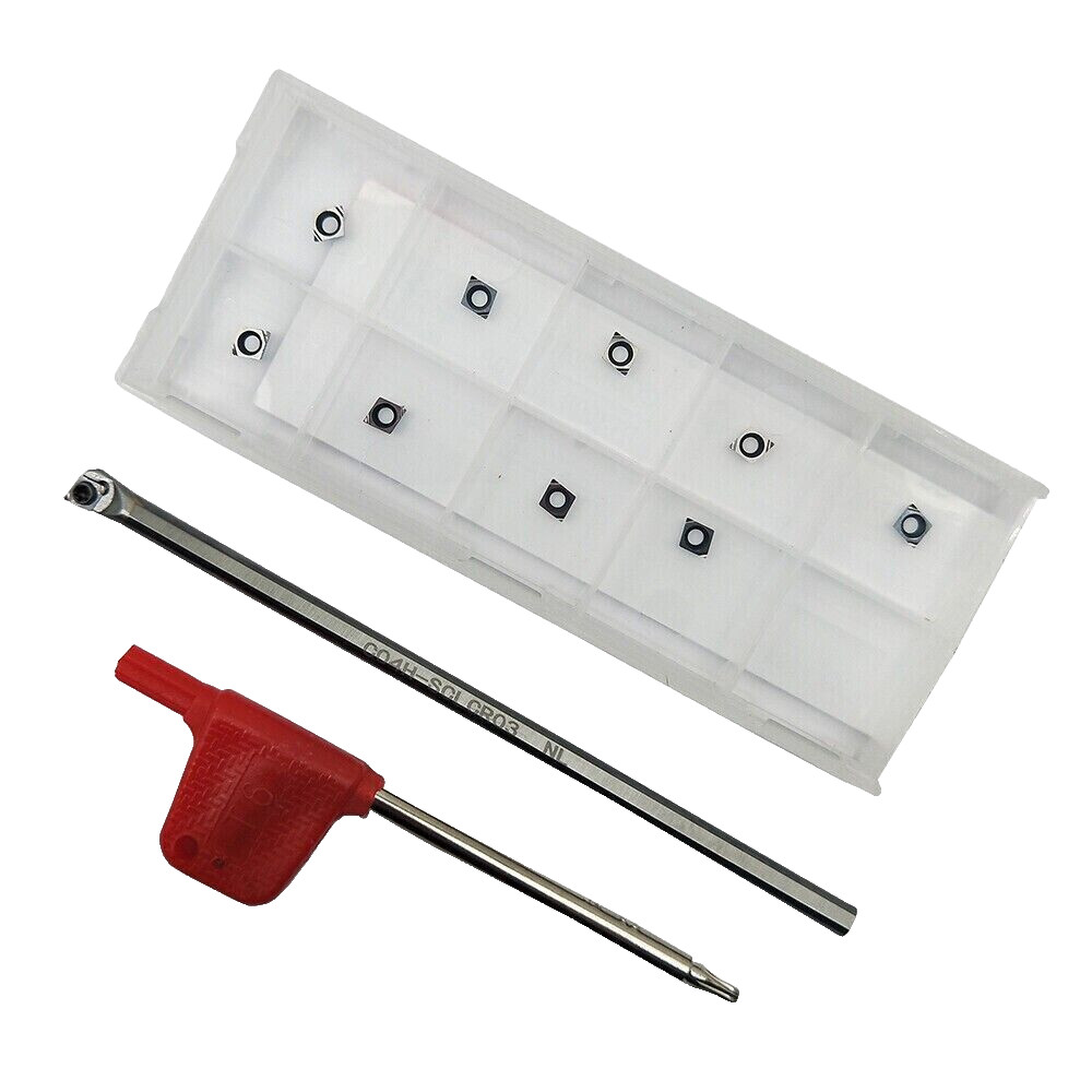 4mm C04H SCLCR03 Solid Carbide Handle Premium Tungsten Steel Holder + CCGT030102