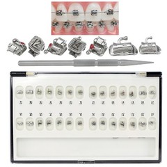Dental Brackets Orthodontic Self Ligating Braces Metal Ceramic Roth MBT 022 345
