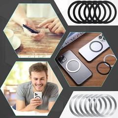 Universal Magnetic Stick on Ring For Magsafe Wireless Charger iPhone 14 13 12