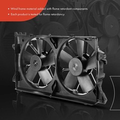 A/C Condenser & Cooling Fan Assembly For 10-14 F150 Navigator 10-13 Expedition