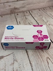 MedPride Powder-Free Nitrile Exam Gloves, small – 100 Count