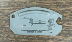 Dayton Gearmotor Model 5K940, 60RPM, 1/4Hp Ratio 29:1, 60Hz
