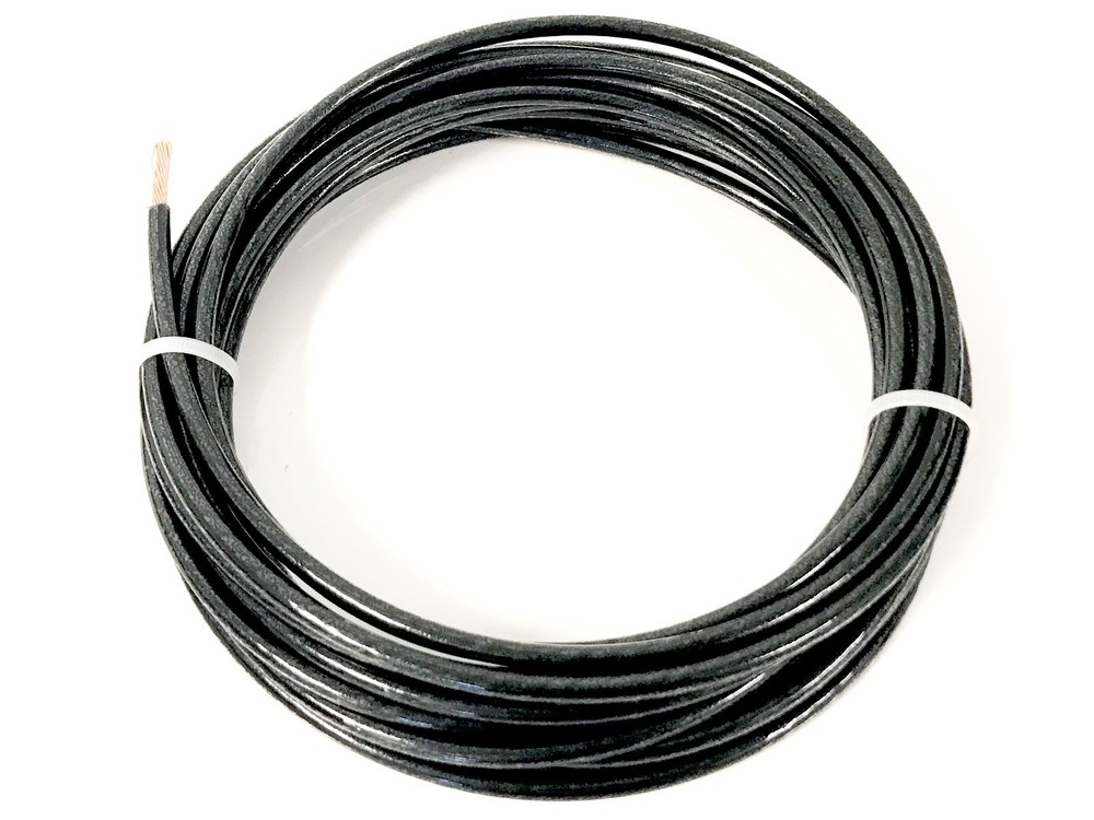 75′ FEET THHN THWN-2 8 AWG GAUGE BLACK STRANDED COPPER BUILDING WIRE VW-1