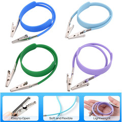 Dental Bib Clips Flexible Autoclavable Patient Napkin Holder Clip Silicone/Metal