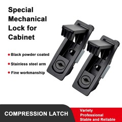 Compression Latch with Lock Trigger Latch Adjustable Grip 0.55″-1.46″, 4 Pack