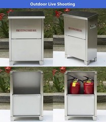 Stainless Steel Fire Extinguisher Cabinet for 5-10 pounds Extinguisher 20” x…