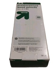 Up+Up Pre-sharpened Wood Pencils #2 HB Pack of 40 Target 2014 Indonesia Worn box