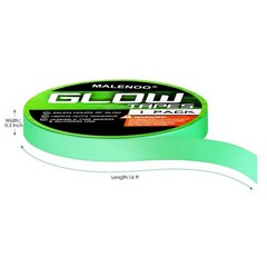 MALENOO Glow in The Dark Tape 0.5 Inch x 16 ft Green x 16 ft,
