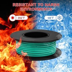 18 AWG Stranded Silicone Wire Kit – 16.5ft in 8 Colors, Tinned Copper for DIY, A