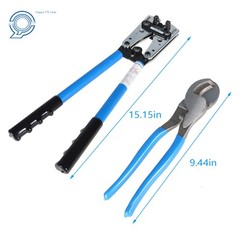 Battery Cable Lug Crimping Tool Wire Crimper For 10-0AWG +1 Wire cutter