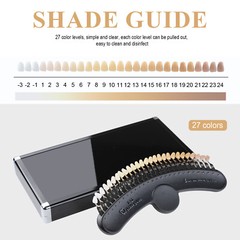 27 Colors Shade Guide 3D Bleaching Shade with Mirror Tooth Bleaching Shadeguide