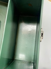 Vtg. Hamilton Skotch Porta File Metal Portable Storage Case 10.25″ x 12.5
