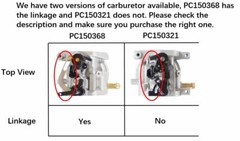 Carburetor replacement for Kohler Huayi 14053 90 w/ 149cc Engine