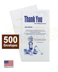 Housekeeping Tip Thank you Envelope, 3 1/2″ X 6 1/2″, 500/Box