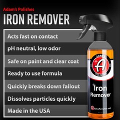 Adam’s Iron Remover (16oz) – Iron Out Fallout & Stop Rust Remover Spray for Car