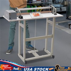 22.83″ Foot Pedal Impulse Sealer Heat Seal Plastic Bag Sealing Machine w/ Cutter
