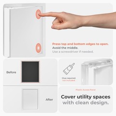 10×13 Inch White Access Panel Drywall ABS Plastic Square Wall Ceiling Door